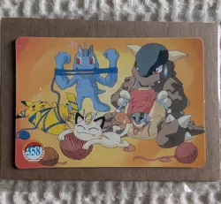 Rare Pokemon Charmander Prism Vending Machine Sticker Card Happy Birthday Holo - Image 3