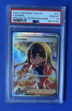 2024 Pokemon TWM En Carmine Special Illustration Rare #217 PSA 10 GEM MT - Image 1