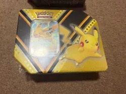 2020 Pokemon TCG V Powers Tin: Pikachu (New Factory Sealed) - Image 1
