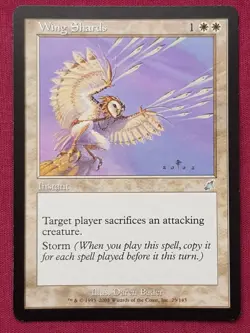 Magic The Gathering SCOURGE WING SHARDS white card MTG - Image 1