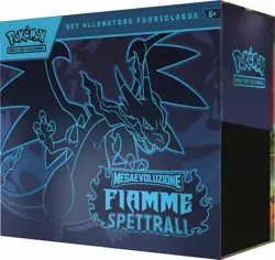 Pokemon Ghost Flames ETB CASE 10x Outclass Trainer Set ITA Sealed - Image 3