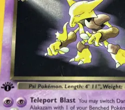 Dark Alakazam 18/82 Team Rocket 1st Edition Regular Rare Non-Holo Pokemon LP - Image 2