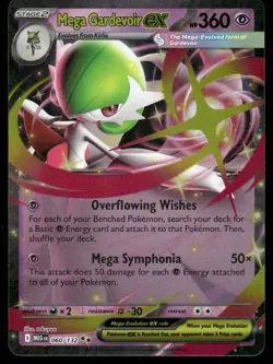 Pokemon Cards Mega Gardevoir ex 060/132 Mega Evolution Double Rare NM *8 - Image 1