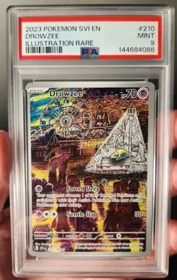 PSA 9 Drowzee 210/198 Illustration Rare Scarlet & Violet Base Set 2023 Pokemon - Image 1