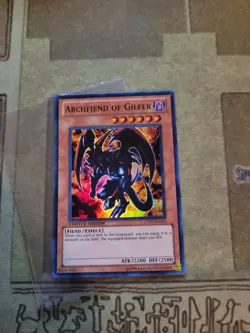 YUGIOH ARCHFIEND OF GILFER CT07-EN014 SUPER LIMITED ED NM - Image 2