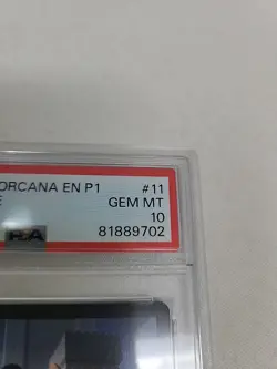 2023 Disney Lorcana En P1 Gen Con Mickey Mouse Musketeer Promo Card PSA 10 - Image 2
