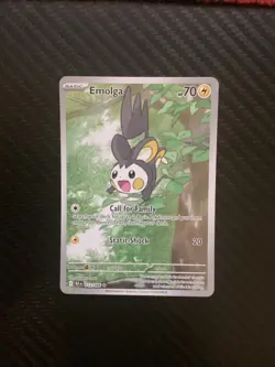 Emolga 112/086 SV Black Bolt Illustration Rare Near Mint English Pokemon Card - Image 1