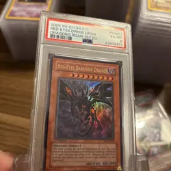 4 PSA Graded Card Lot Yugioh Blue Eyes Dark Magician Red Eyes 🤩 Great Shine - Image 2