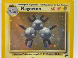 2000 Pokemon TCG Base Set 2 WOTC Magneton Holo Rare 9/130 Vintage Card LP - Image 5