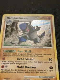 Pokemon Card - Rampardos Platinum 13/127 Holo Rare NM/VLP - Image 2