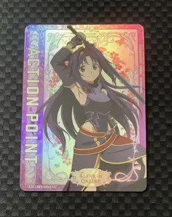 UNION ARENA Sword Art Online EX08BT/SAO-2-AP05 Yuki Action Point Card - Image 2