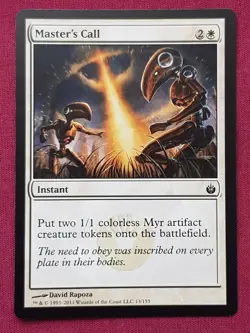 Magic The Gathering MIRRODIN BESIEGED MASTER'S CALL white card MTG - Image 1