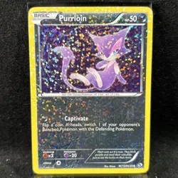 Purrloin RC13/RC25 Legendary Treasures Radiant Collection 2013 Pokemon Card - Image 1