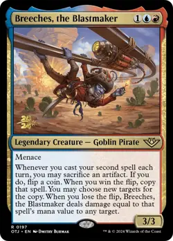 MTG Breeches, the Blastmaker [Outlaws of Thunder Junction Prerelease Promos] Foi - Image 1