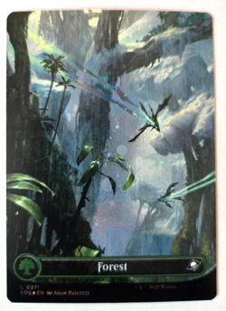 Forest Borderless GALAXY FOIL - 371 Edge of Eternities MTG NM - Image 1