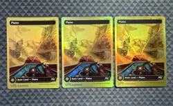 (x3) MTG Plains #0507 First-Place Foil Basic Land Aetherdrift (DFT) - Image 1