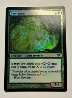 MTG Avacyn Restored Yew Spirit Foil NM - Image 1