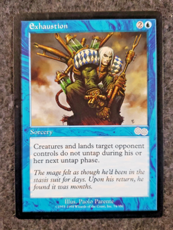 Exhaustion Urza's Saga Magic the Gathering NM MTG No Play ............(DS3D1K7) - Image 1