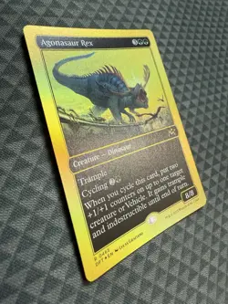 MTG Agonasaur Rex #0465 First-Place Foil Rare Aetherdrift (DFT) - Image 2