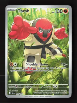 Throh 128/086 Holo Illustration Rare Black Bolt Pokemon Near Mint - Image 1