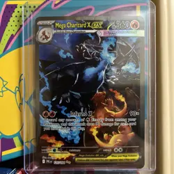 Mega Charizard X EX SIR 125/094 (English) Phantasmal Flames Pokemon TCG LP+ - Image 1