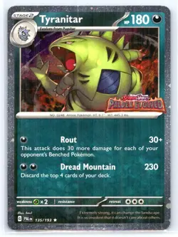 Tyranitar (Paldea Evolved Stamp) 135/193 Holo Pokemon NM - Image 1