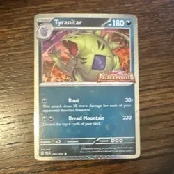 Pokemon Tyranitar Paldea Evolved 135/193 Promo Stamped Holo - Image 1