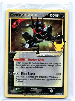 2021 Pokemon—Greninja ☆ #SWSH144 Celebrations—Black Star Promo Holo [Sealed] - Image 1