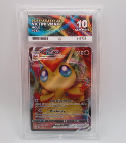 Victini Battle Styles VMAX Holo 022/163 Ace Grading Gem Mint 10 Pokemon Slab - Image 1