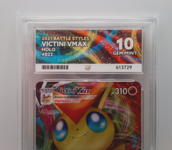 Victini Battle Styles VMAX Holo 022/163 Ace Grading Gem Mint 10 Pokemon Slab - Image 2
