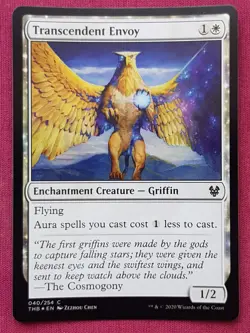 Magic The Gathering THEROS BEYOND DEATH FOIL TRANSCENDENT ENVOY white card MTG - Image 1