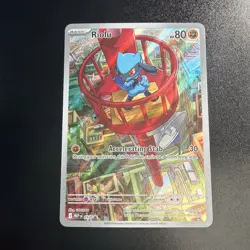 Pokemon TCG Riolu 010 Blackstar Promo Illustration Rare Center Mint - Image 1