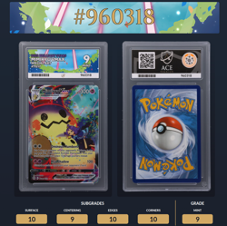 Pokemon TCG - Mimikyu VMAX Brilliant Stars TG17/TG30 Graded Ace 9 Mint - Image 1