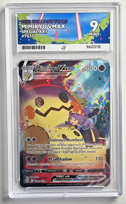 Pokemon TCG - Mimikyu VMAX Brilliant Stars TG17/TG30 Graded Ace 9 Mint - Image 2