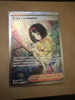 Pokemon TCG Sv: Scarlet & Violet 151 Erika's Invitation 203/165 SIR Full Art NM - Image 1