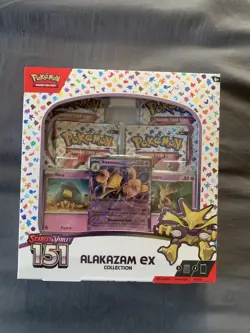 Pokemon Scarlet & Violet 151 Alakazam ex Collection Box 4 Booster Packs - Image 1