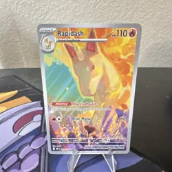Pokemon TCG Rapidash Illustration Rare Holo Sv10: Destined Rivals 189/182 110 HP - Image 1