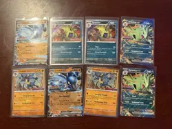 Pokemon TCG: Prismatic Lucario & Tyranitar Collection Promos, Lot Of 9 Pairs - Image 2