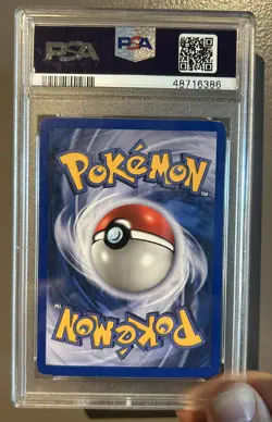2002 POKEMON LEGENDARY ( COLLECTION) ABRA REVERSE HOLO FOIL Graded PSA 7 NM - Image 2