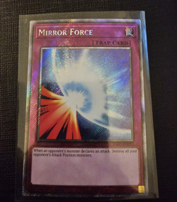 Mirror Force - RA03-EN093 - Platinum Secret Rare - 1st Ed Yugioh NM-/LP+ - Image 1