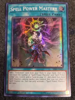 Yugioh Spell Power Mastery SR08-EN022 Super Rare 1st Ed NM - Image 1