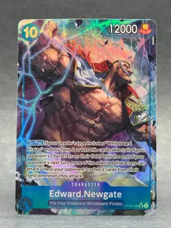 One Piece - OP08-043 Edward.Newgate Parallel Two Legends Super Rare Foil NM TCG - Image 1