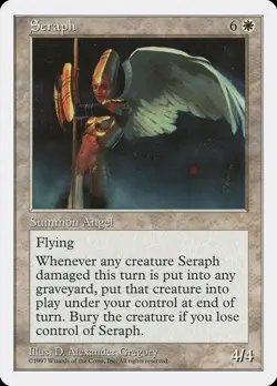 Seraph 5th Edition NM White Rare MAGIC THE GATHERING MTG CARD ABUGames - Image 1