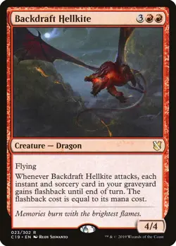 Backdraft Hellkite Commander 2019 NM Red Rare MAGIC THE GATHERING CARD ABUGames - Image 1