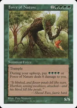 Force of Nature 5th Edition PLD Green Rare MAGIC THE GATHERING MTG CARD ABUGames - Image 1
