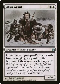 Jotun Grunt Commander PLD White Uncommon MAGIC THE GATHERING CARD ABUGames - Image 1