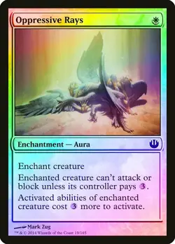 Oppressive Rays FOIL Journey into Nyx PLD White Common MAGIC CARD ABUGames - Image 1