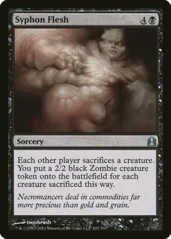 Syphon Flesh Commander NM Black Uncommon MAGIC THE GATHERING MTG CARD ABUGames - Image 1