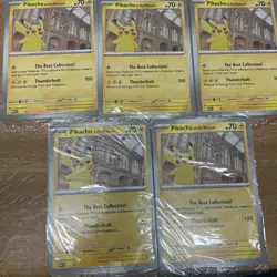 Pokemon Pikachu At The Museum Jumbo Promo Card Brand New x 5 - Image 1