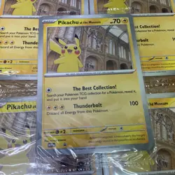 Pokemon Pikachu At The Museum Jumbo Promo Card Brand New x 5 - Image 2